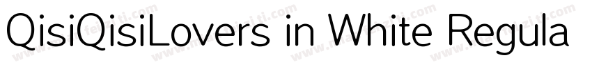 QisiQisiLovers in White Regular字体转换